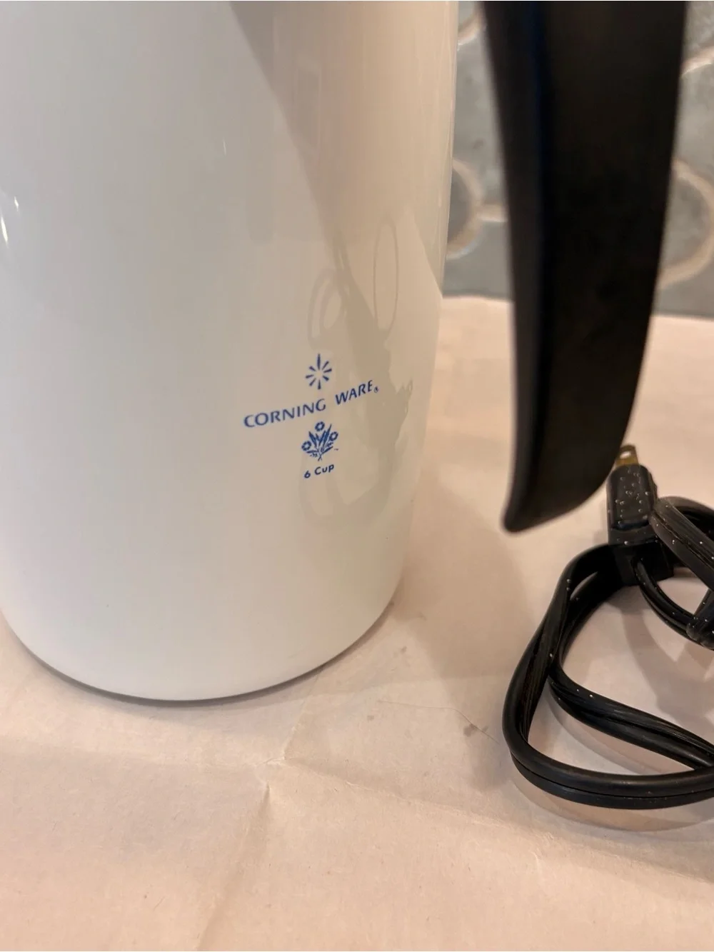 VTG 6-Cup Electric Coffee Percolator Corning ware tested.